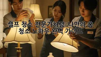셀프 청소, 전문가처럼! ✨ 나만의 홈 청소 노하우 완벽 가이드